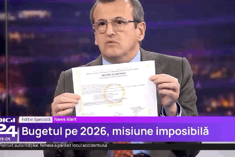 Protest față de politicile Guvernului. Un cunoscut profesor universitar își destramă diploma de doctor în direct: „O banală foaie de hârtie ce complică statul”
