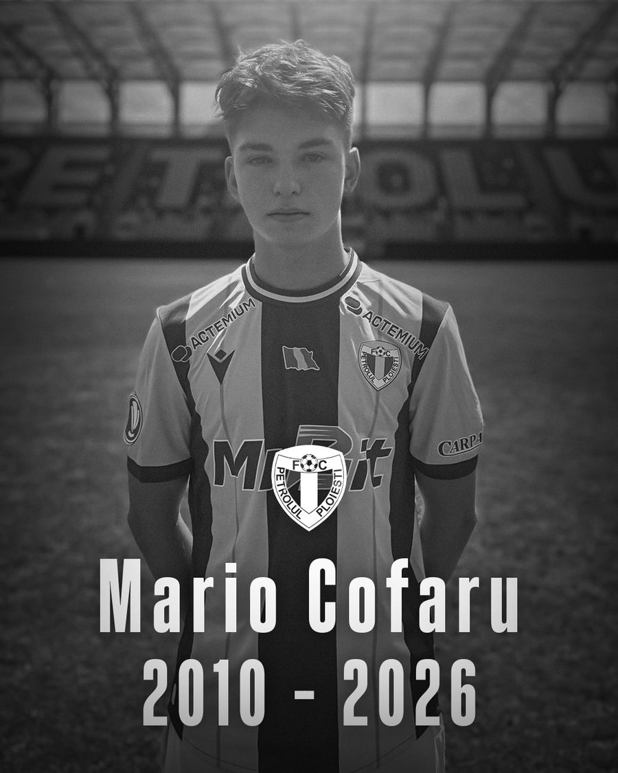 Tragedie în fotbalul românesc! Clubul din Superliga declară decesul jucătorului de 16 ani