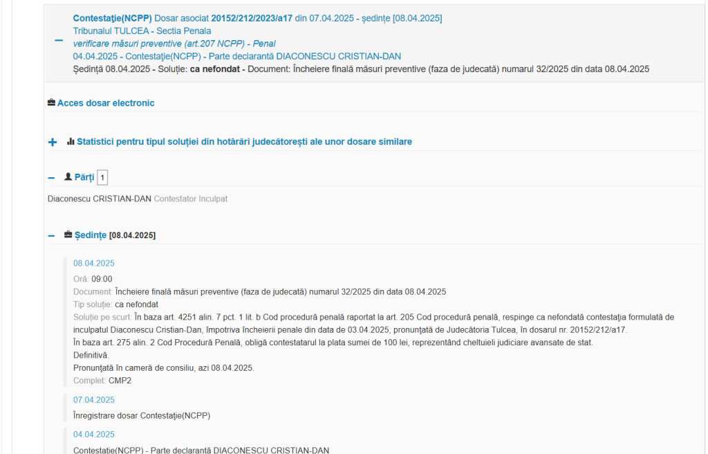 Dosarul „Sex cu minore” al lui Dan Diaconescu rămâne blocat la Tulcea. Ce s-a întâmplat în ultimele 11 luni