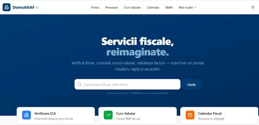 Un dezvoltator frustrat a recreat site-ul ANAF în doar două ore pentru a arăta că digitalizarea administrației este simplă.