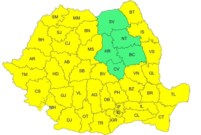 HARTĂ Temperaturile extreme în România: Zona cu valori termice aproape de 40 de...