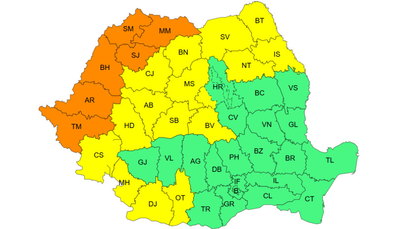 România, sub un val de temperaturi ridicate: avertizare roșie de caniculă pentru trei județe începând de duminică. Regiunile afectate și informații...